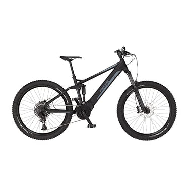 Fischer E-Mountainbike, MONTIS 6.0i Fully E-Bike MTB für Damen und Herren, RH cm, Mittelmotor 90 Nm, V Akku im Rahmen, Schwarz matt, 27,5 Zoll im Sale